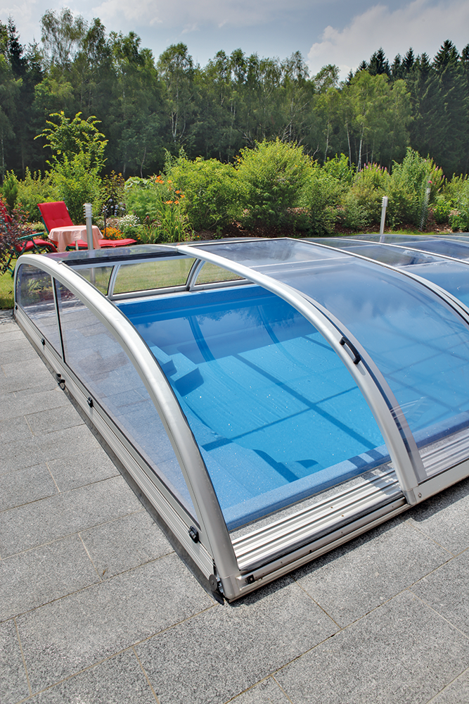 Pooltak Nova Comfort 4x8 m pool utan sarg