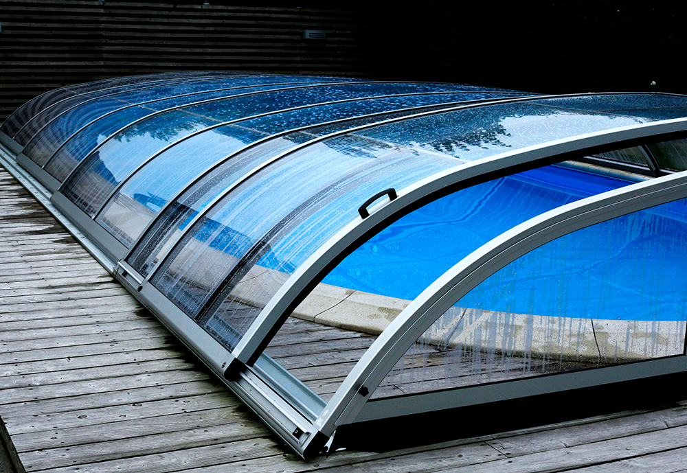 Pooltak Nova Comfort 4x8 m pool med sarg