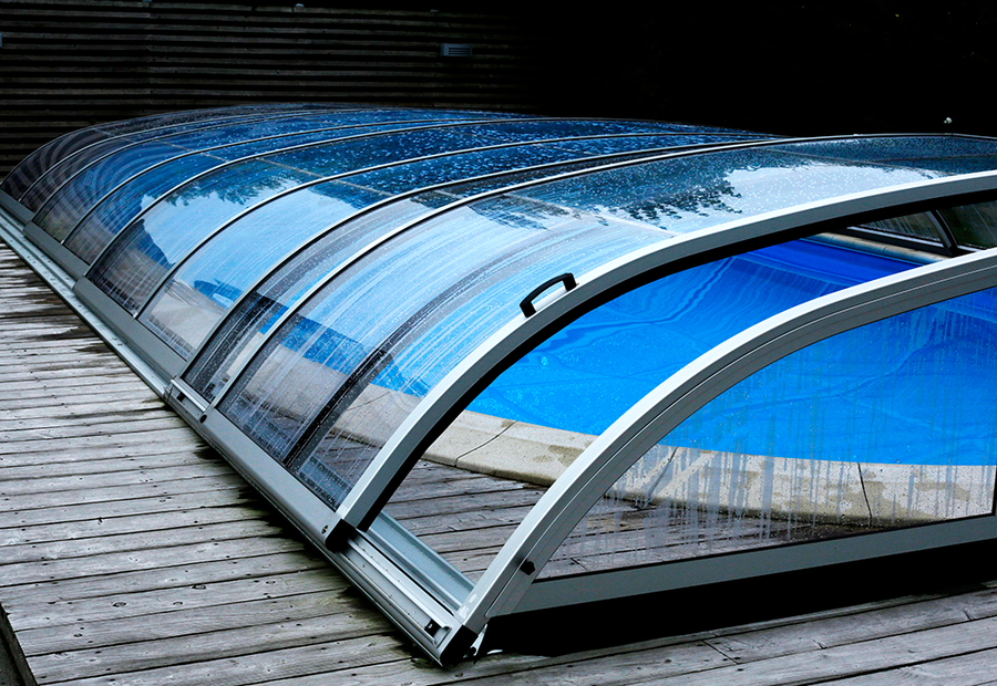 Pooltak Nova Comfort 4x8 m pool med sarg