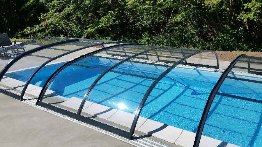 Pooltak Nova Comfort 4x8 m pool med sarg